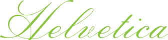 Helvetica script